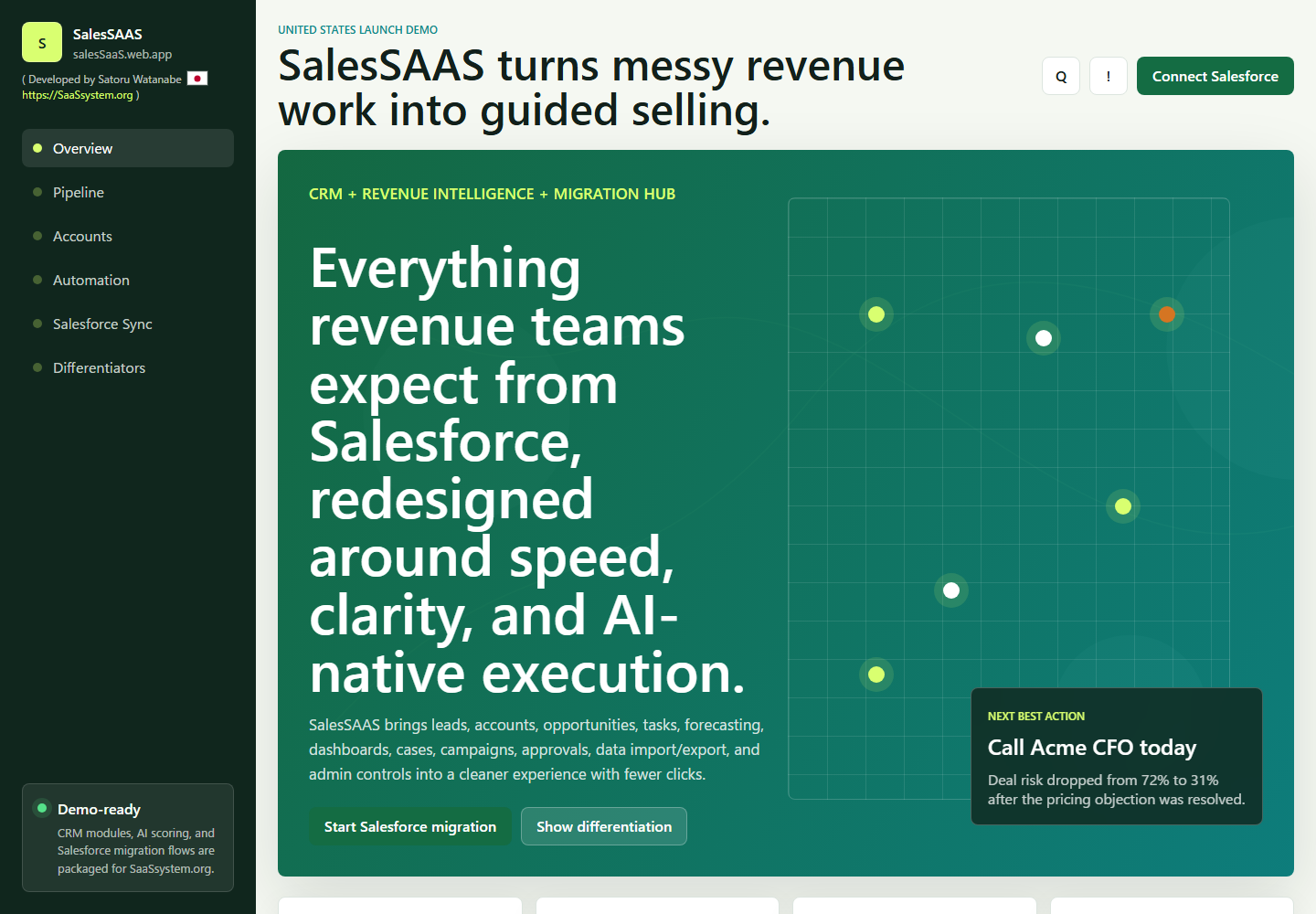 SalesSaaS desktop screenshot